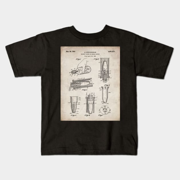 Whisky Pourer Patent - Whisky Art - Antique Kids T-Shirt by patentpress